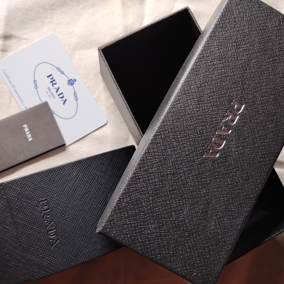 Prada Black Oversized Rectangular Sunglasses - Picture 2 of 10